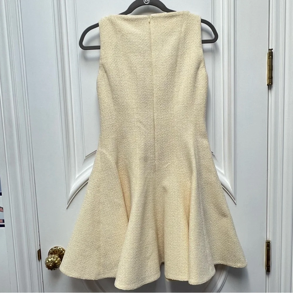 NWOT Maje Risoleil Pale Yellow Tweed Dress—No size tag - Picture 15 of 15